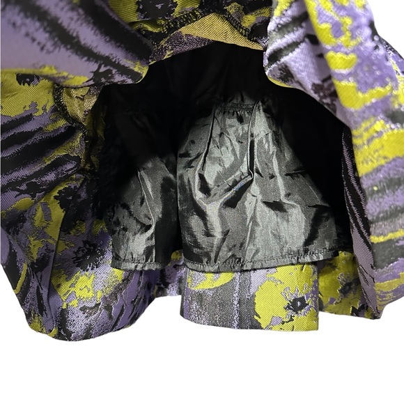 Too La Roo Couture Look Special Occasion Dress Black Purple Yellow Bubble Sz 4 - Picture 4 of 14